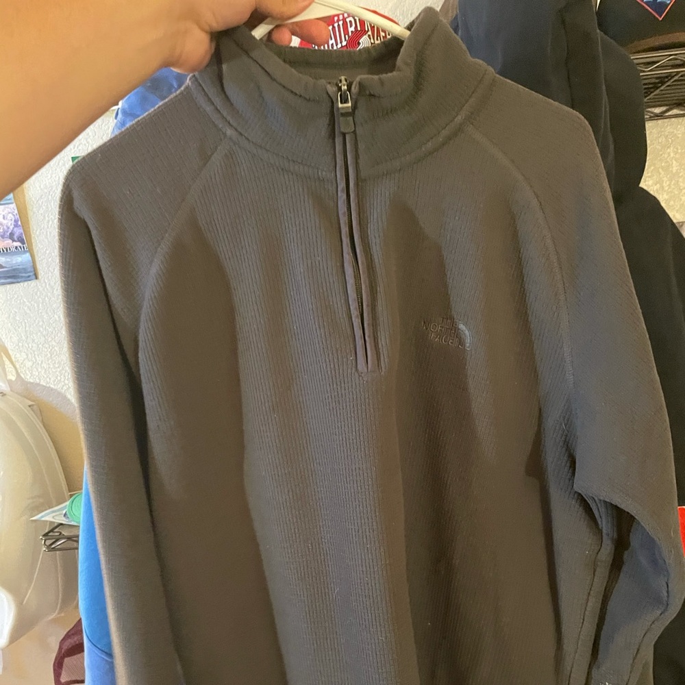 The north face micro grid fleece sweater jacket